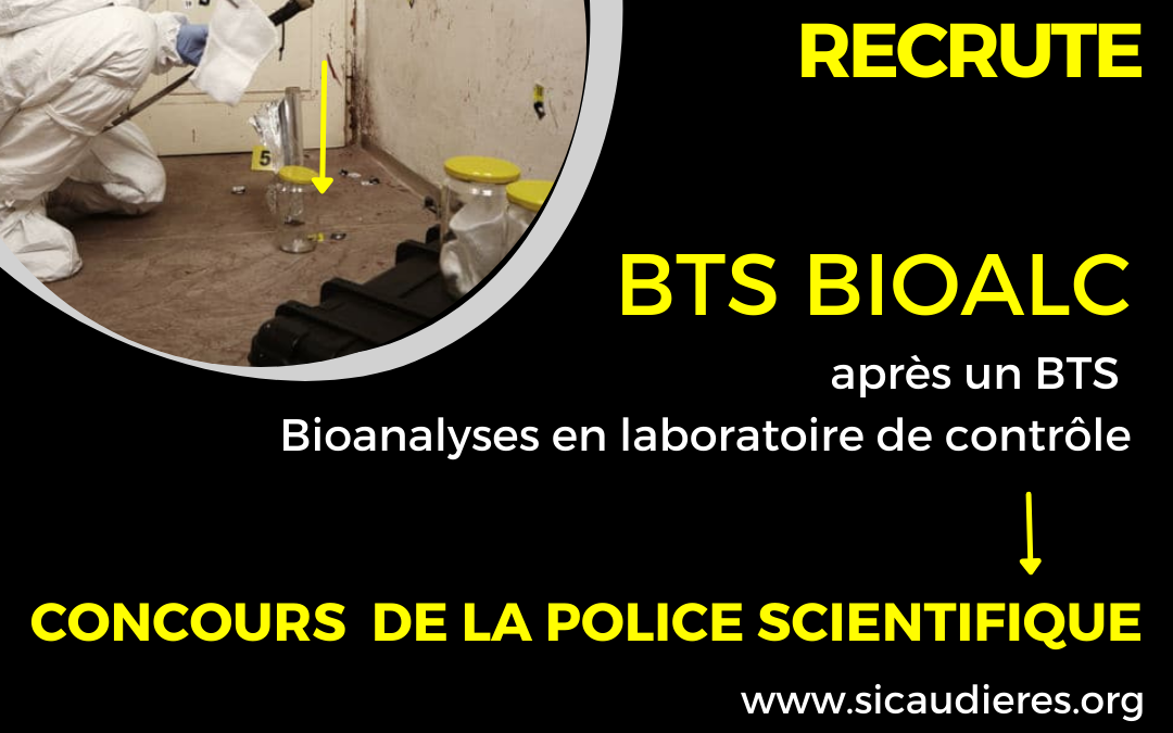 La police scientifique recrute